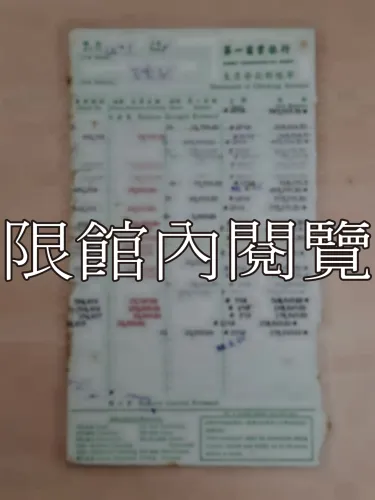 G-259 第一商業銀行支票存款對帳單					